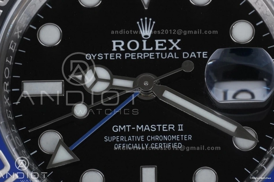 904L ARF SS Batman Edition 1:1 GMT V Oyster Best Bracelet SH3285 BLNR 126710 New Master On Sleek II 851 0213